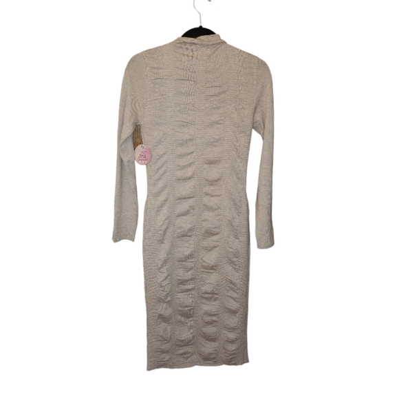 Love Always Beige Longsleeves Sweater Dress - Picture 2 of 10